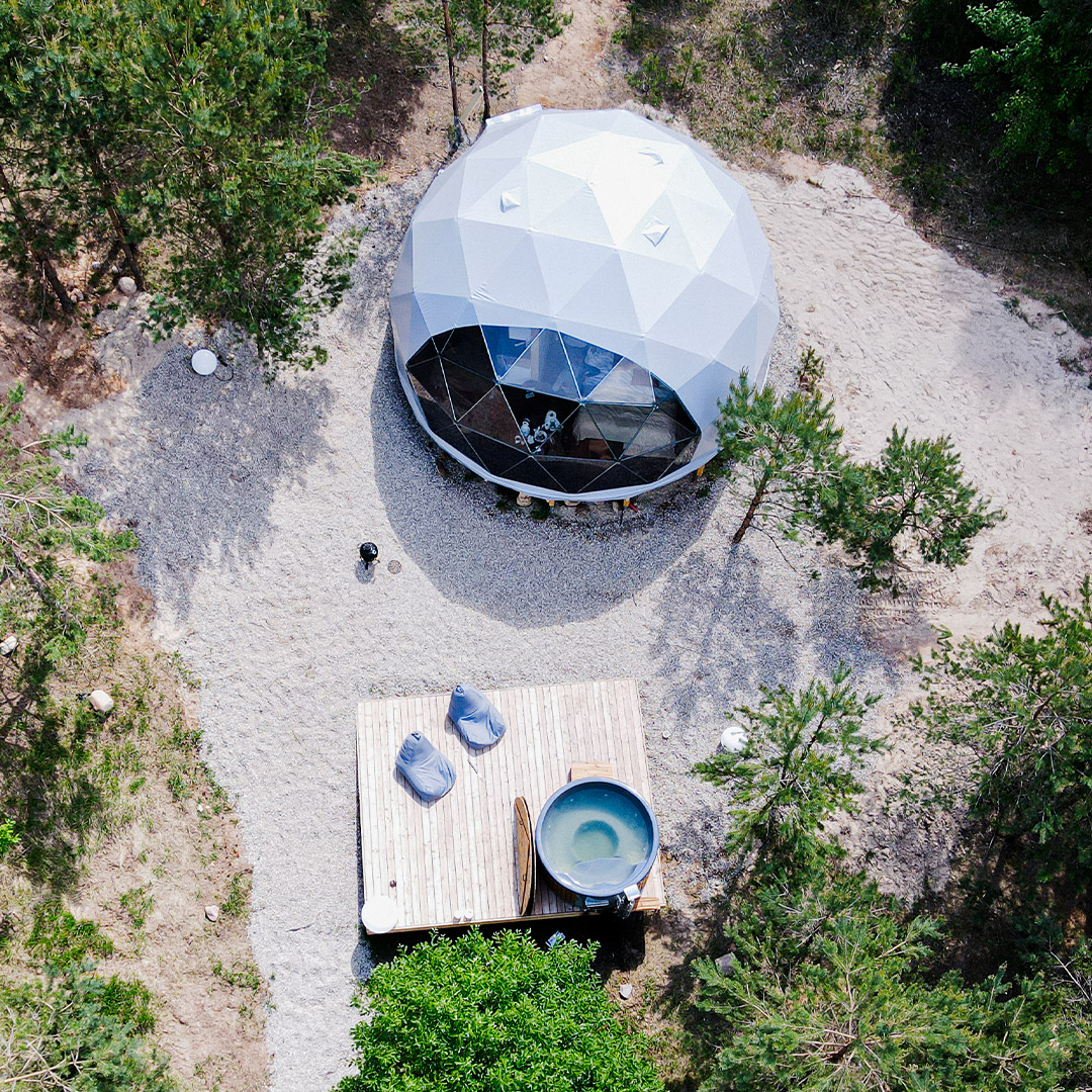 DIY tent domes production